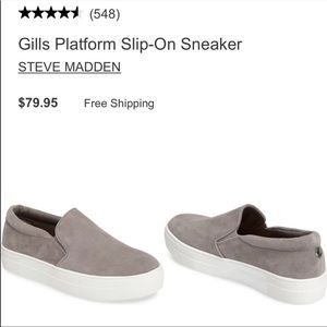 Steve Madden Gills - Grey Suede